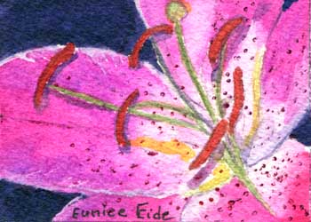 "Floral Beauty" by Eunice Eide, Madison WI - Watercolor